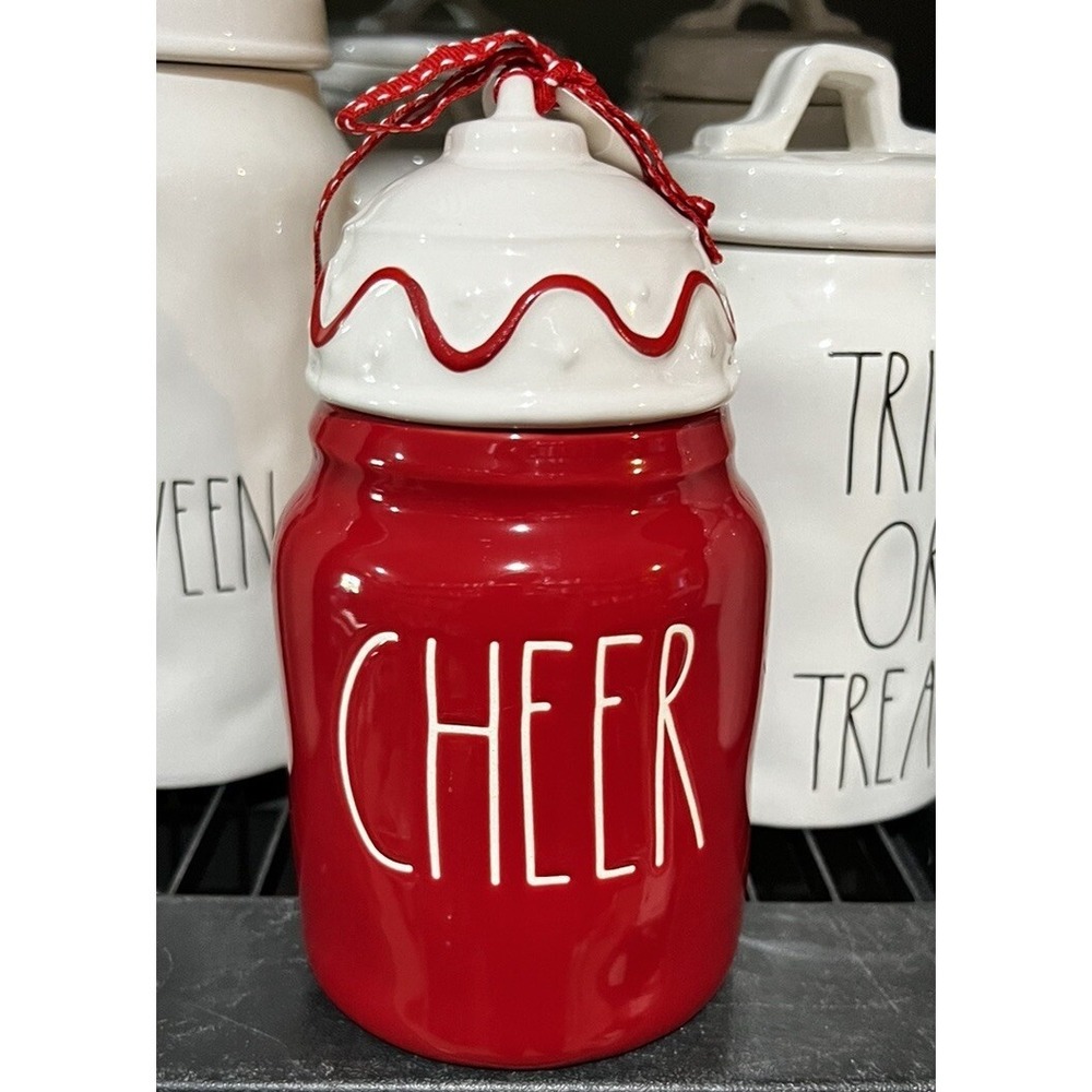 Rae Dunn Artisan Collection NEW Cheer Lidded Canister